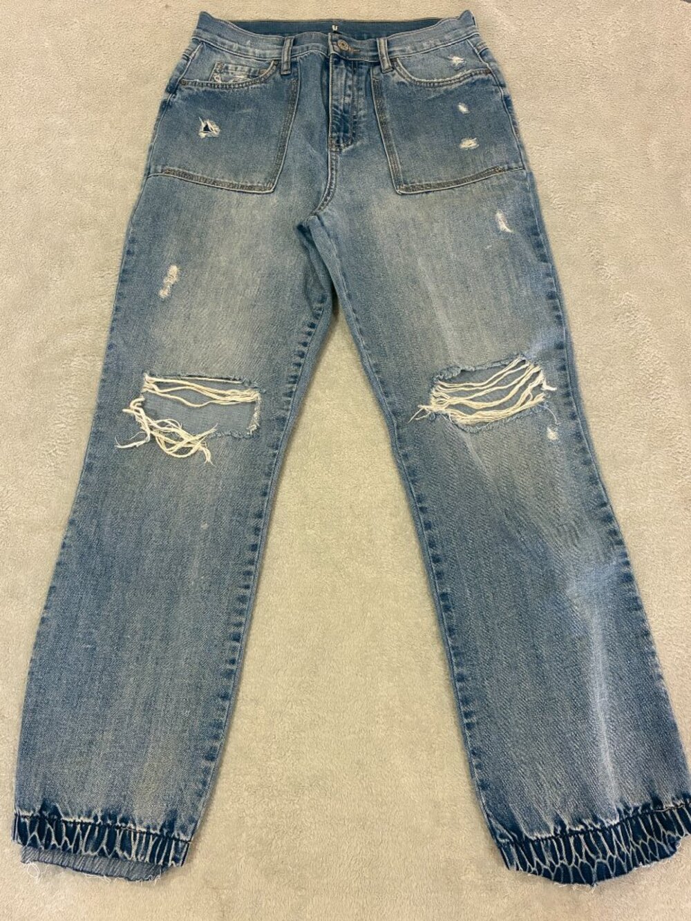 Rewash Distressed Utility Jeans Size 5/27